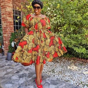 African print dress shipping from Texas to everywhere. Length 45inh